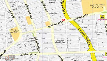 نرم افزار نقشه تهران سال 90 برای موبایل